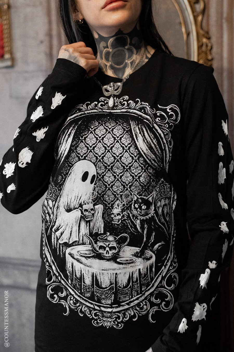 Ghostly Tea Time T-shirt