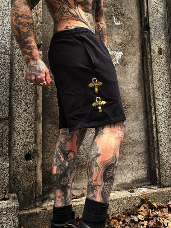 Batwing Ankh Sweat Shorts [Unisex]