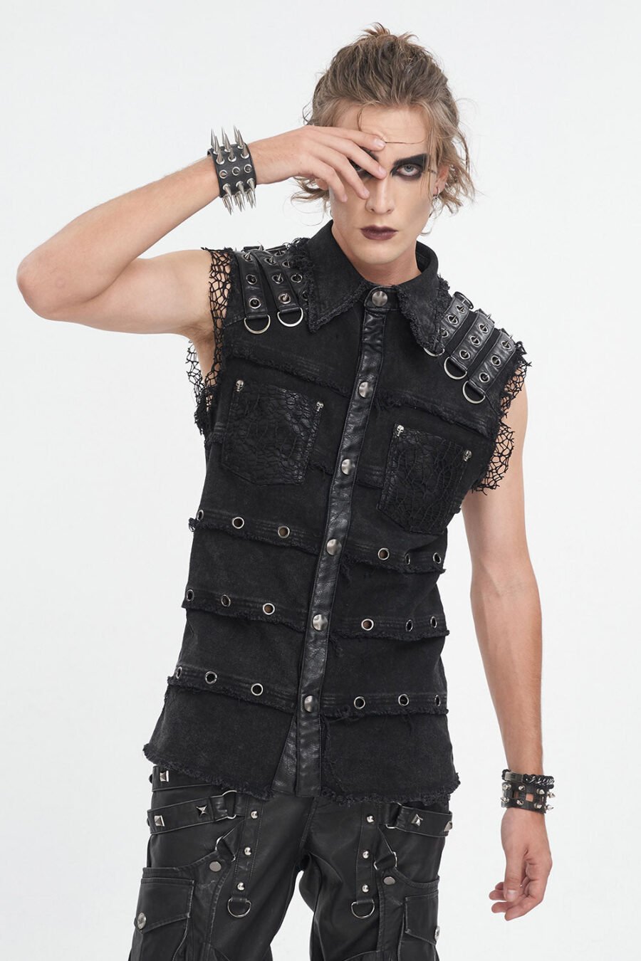 Undead Distressed Vest