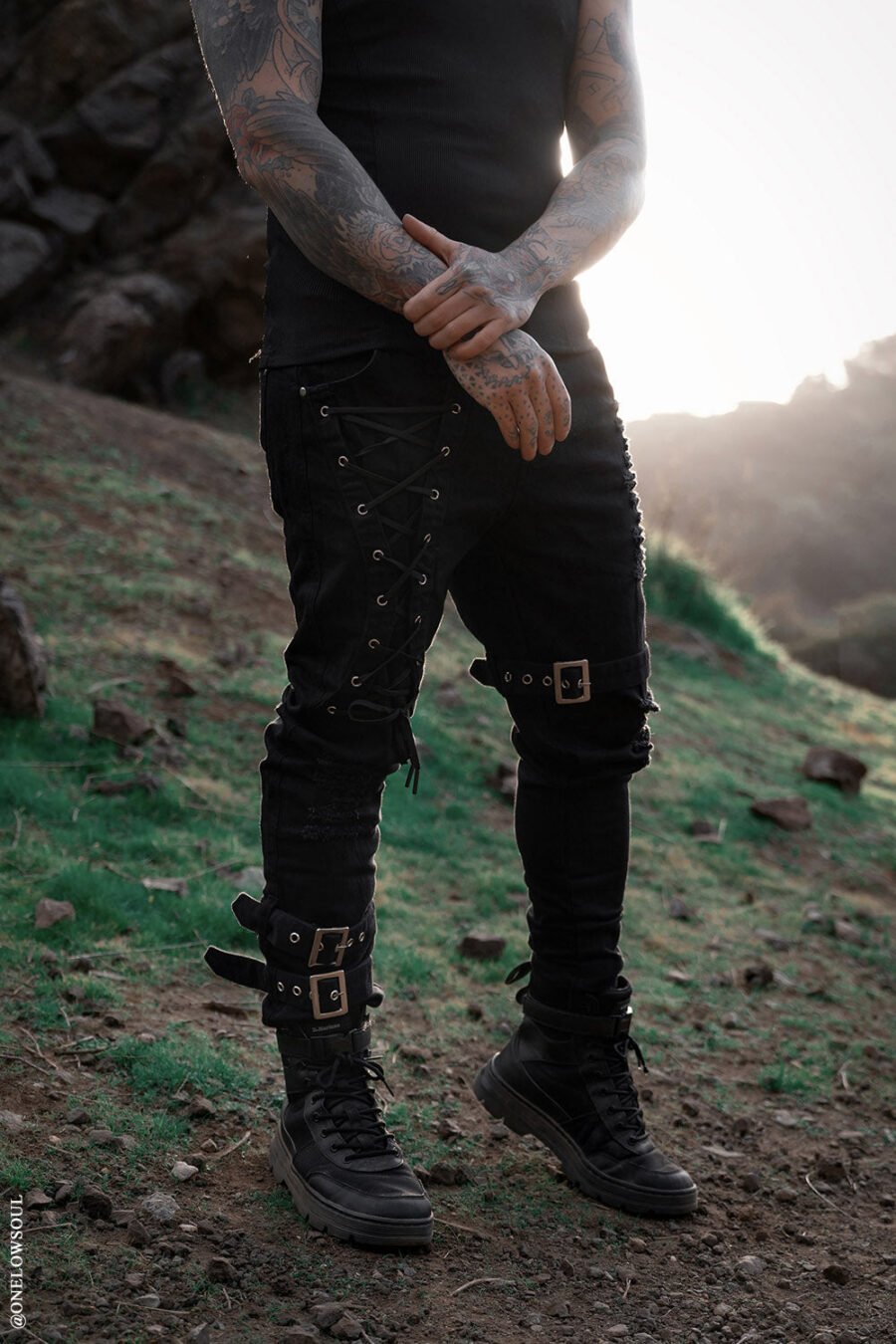 Inquisition Shredded Skinny Jeans