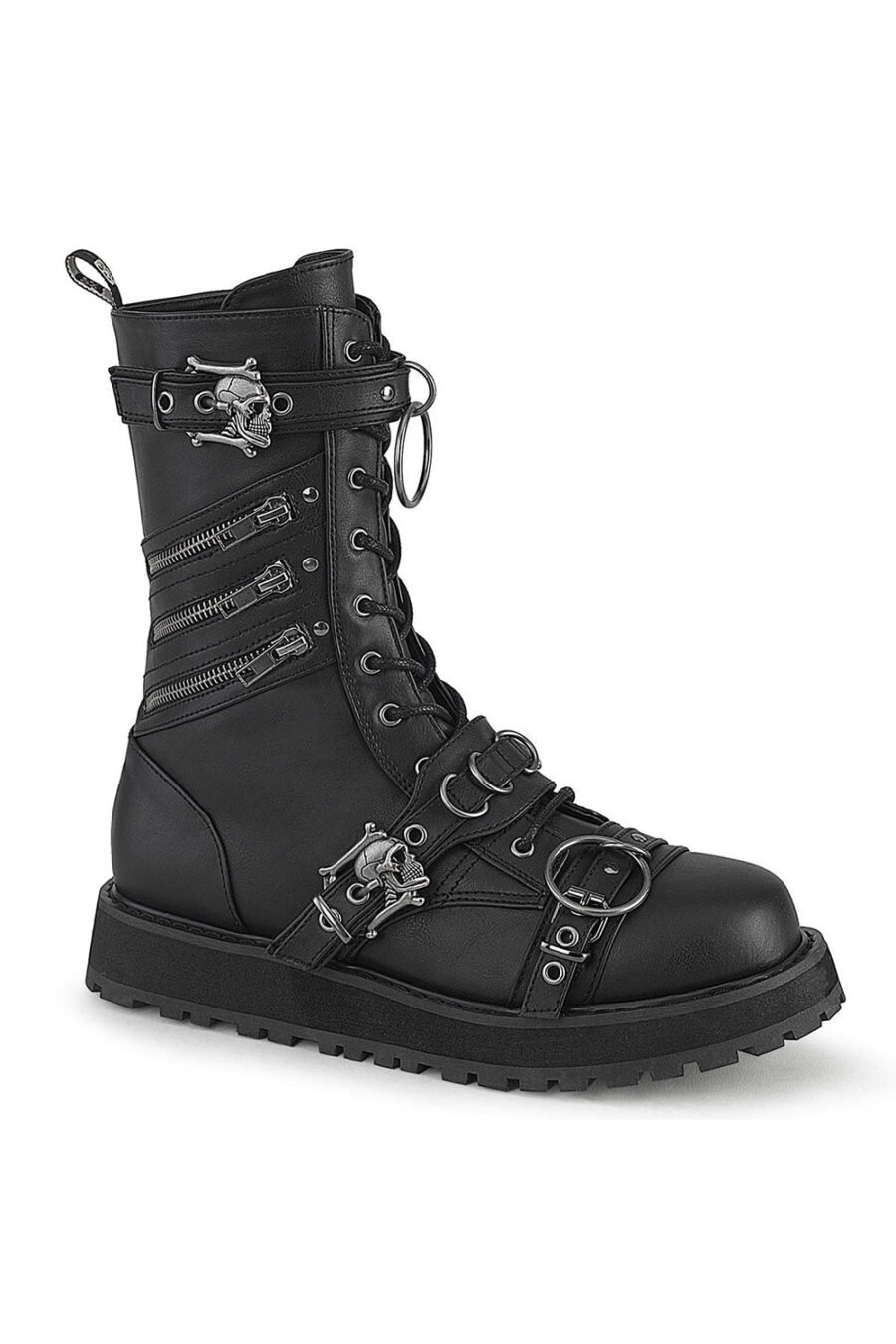 Skull & Crossbone Combat Boots [VALOR-240]