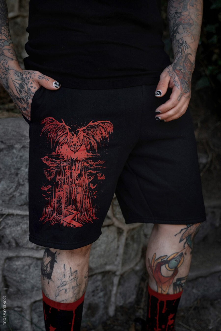 Vampire Castle Sweat Shorts [Unisex]